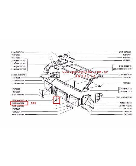 ENJ. DÖŞEME-BAGAJ İÇ KAPAK DÜBELİ 48