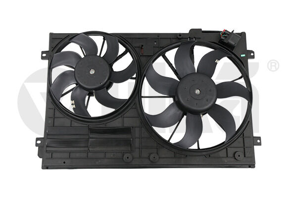 Volkswagen Golf - Fan Motorları & Dual Çerçeve (150W 300W) 360MM 295MM - [Skoda Octavia; Volkswagen Passat; Seat Toledo, Leon] - 1TD121203A