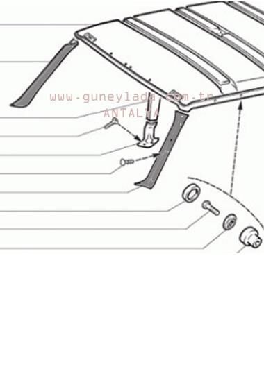 DÖŞEME-ÖN DİREK BAKALİTİ SOL 47 Lada Vaz