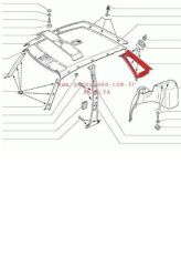 DÖŞEME-SEDAN KELEBEK CAM YERİ BAKALİTİ SAĞ 51 Lada Vega