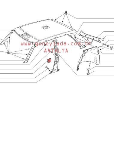 DÖŞEME-EMNİYET KEMER KAPAĞI 51 Lada Vega