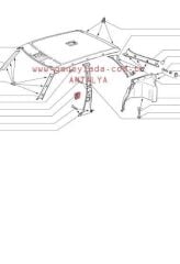 DÖŞEME-EMNİYET KEMER KAPAĞI 51 Lada Vega