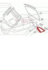 DÖŞEME-SEDAN KELEBEK CAM DIŞ BAKALİTİ SOL 51 Lada Vega