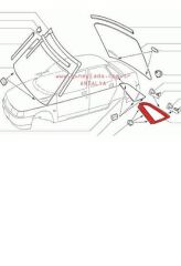 DÖŞEME-SEDAN KELEBEK CAM DIŞ BAKALİTİ SOL 51 Lada Vega