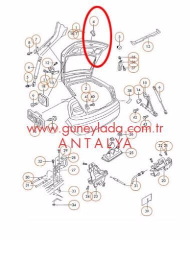 BAGAJ KAPAĞI [Skoda Fabia HB,00-08]  13F