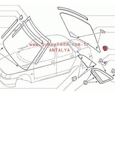 CAM-ARKA TUTUCU TAKOZU 51 Lada Vega