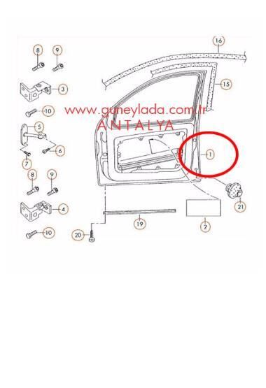 KAPI KOMPLE ÖN R-Sağ [Skoda Fabia,00-08]  13F