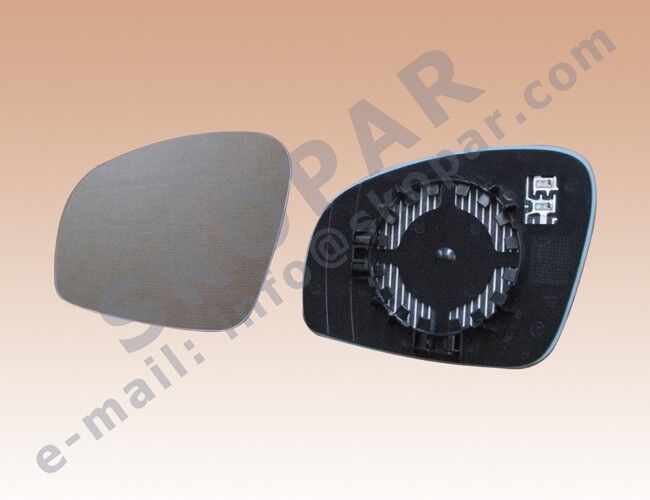 Skoda Fabia - Ayna Camı Dış Dikiz Sağ (Elektrikli) 07-15 - [Skoda Roomster] - 5J0857522M