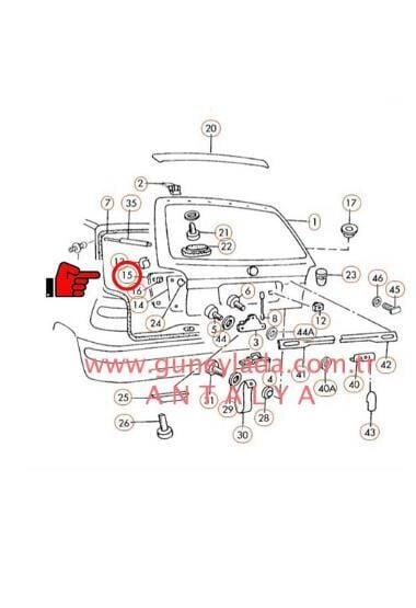 BAGAJ KAPAĞI İÇ KAPLAMA [Skoda Felicia]  12