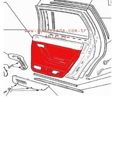 DÖŞEME-KAPI ARKA SAĞ 51 Lada Vega