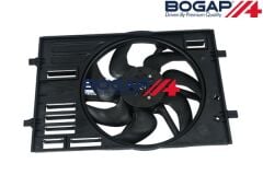 Volkswagen Golf - Fan Motoru (Brose Tip) & ÇERÇEVESİ (Set) (Brose Typ) (4 Fişli) 1.4 CXSA-CHPA-CZDA-CZCA-CPTA - [Volkswagen Passat, Touareg; Skoda Superb; Seat Leon] - 5Q0121203DE