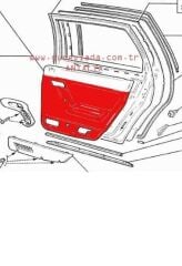 DÖŞEME-KAPI ARKA SOL 51 Lada Vega