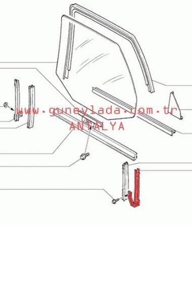 KAPI-CAM KIZAĞI ARKA SAĞ 51