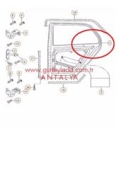 KAPI KOMPLE ARKA R-Sağ [Skoda Fabia,00-08]   13F