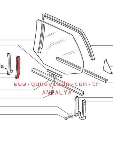 KAPI-CAM ALT KIZAK FİTİLİ ARKA 51 Lada Vega