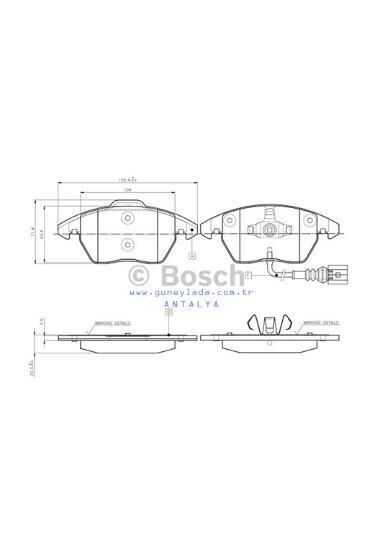 FREN BALATASI TAKIM ÖN [Volkswagen,Vw]   1K0698151E  0986495412 0986424797