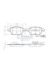FREN BALATASI TAKIM ÖN [Volkswagen,Vw]   1K0698151E  0986495412 0986424797