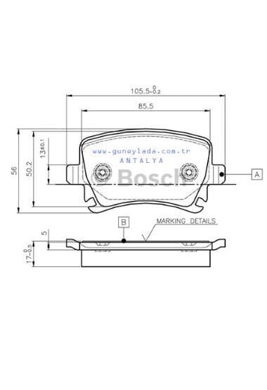 FREN BALATASI TAKIM ARKA [Skoda Octavia 04-13,SuperB]