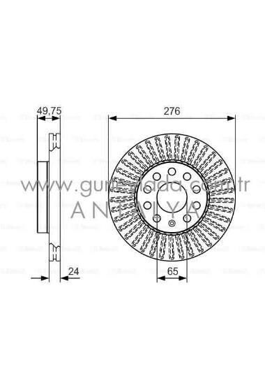 FREN DİSKİ ÖN Takım 276x24 [Skoda Octavia 13->,Volkswagen] 13