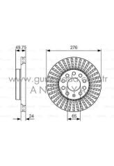 FREN DİSKİ ÖN Takım 276x24 [Skoda Octavia 13->,Volkswagen] 13