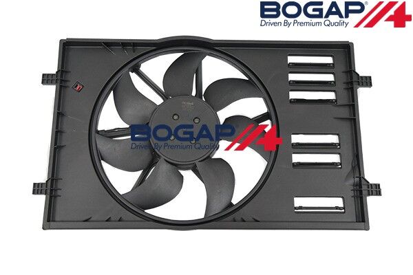 Audi A1 - Fan Motoru & Çerçevesi (Set) (Brose Tip) - [Audi A3; Volkswagen Golf, Passat; Seat Leon] - 5Q0959455F