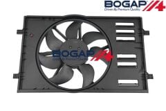 Audi A1 - Fan Motoru & Çerçevesi (Set) (Brose Tip) - [Audi A3; Volkswagen Golf, Passat; Seat Leon] - 5Q0959455F