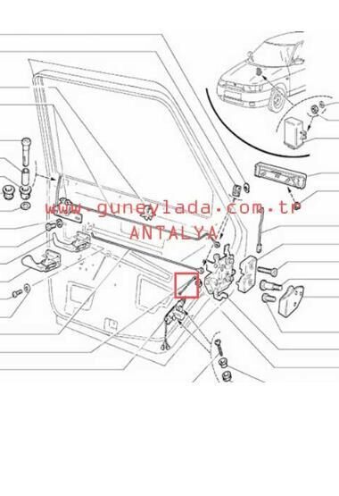 KAPI-ARKA KAPI MOTOR ÇUBUĞU 51 Lada Vega