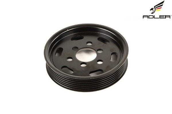 Volkswagen Golf - Direksiyon Pompa Kasnağı (Alüminyum Siyah) 1.6-1.8-1.9 AKL-AEH-AVU-BFQ-AGN-AGU-AGR-AHF-ALH-AJM-AUY-ATD - [Skoda Octavia; Seat Toledo, Leon; Audi A3] - 038145255B