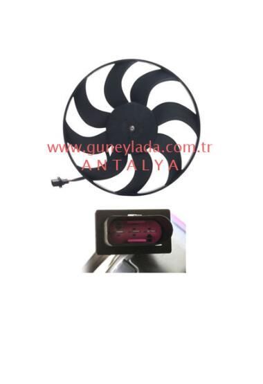 FAN MOTORU  345mm [Skoda Fabia, Roomster, Rapid, Octavia, Volkswagen]    13