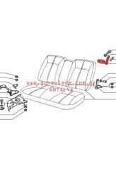 KOLTUK ARKA KİLİT KMP. ARKA SOL 51 Lada Vega