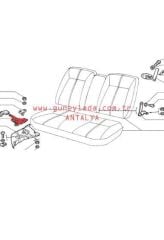 KOLTUK KİLİDİ ARKA SAĞ 51 Lada Vega
