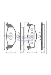 FREN BALATASI TAKIM ÖN [Skoda Fabia 1.2,00-10] 0986TB2036 0986494005