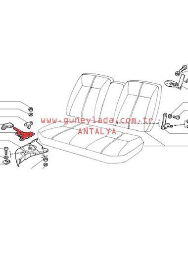 KOLTUK KİLİDİ ARKA SOL 51 Lada Vega