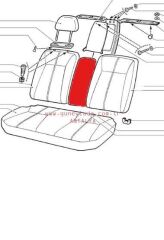 DÖŞEME-KOLTUK ARKA ARA KOL 51 Lada Vega