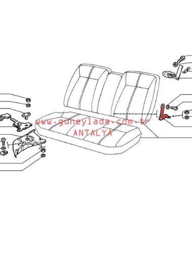 KOLTUK MENTEŞESİ ARKA SOL 51 Lada Vega