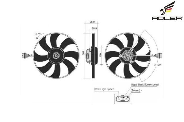 Skoda Fabia - Fan Motoru 1.4 D - [Volkswagen Polo] - 6Q0959455N