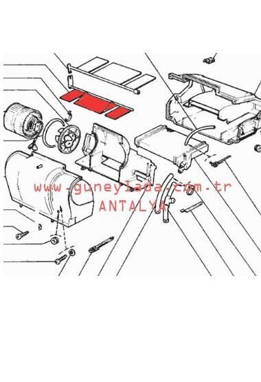 KALORİFER KLAPESİ ALT DİK 51 Lada Vega