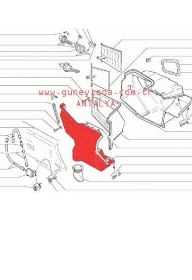 KALORİFER HAVA EMME YUVASI ÖN 51 Lada Vega